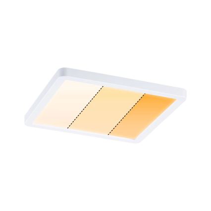 Paulmann 92993 - LED/13W IP44 Kupaonska ugradna stropna svjetiljka AREO 230V 2000/3000/4000K 17,5x17,5 cm bijela