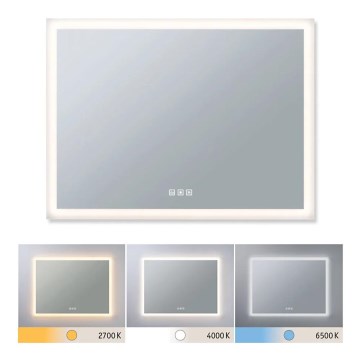 Paulmann 93013 - LED/22W IP44 Prigušivo kupaonsko grijano ogledalo s pozadinskim osvjetljenjem 230V  2700/4000/6500K