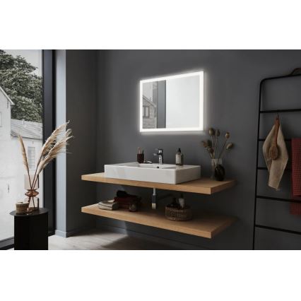 Paulmann 93013 - LED/22W IP44 Prigušivo kupaonsko grijano ogledalo s pozadinskim osvjetljenjem 230V  2700/4000/6500K