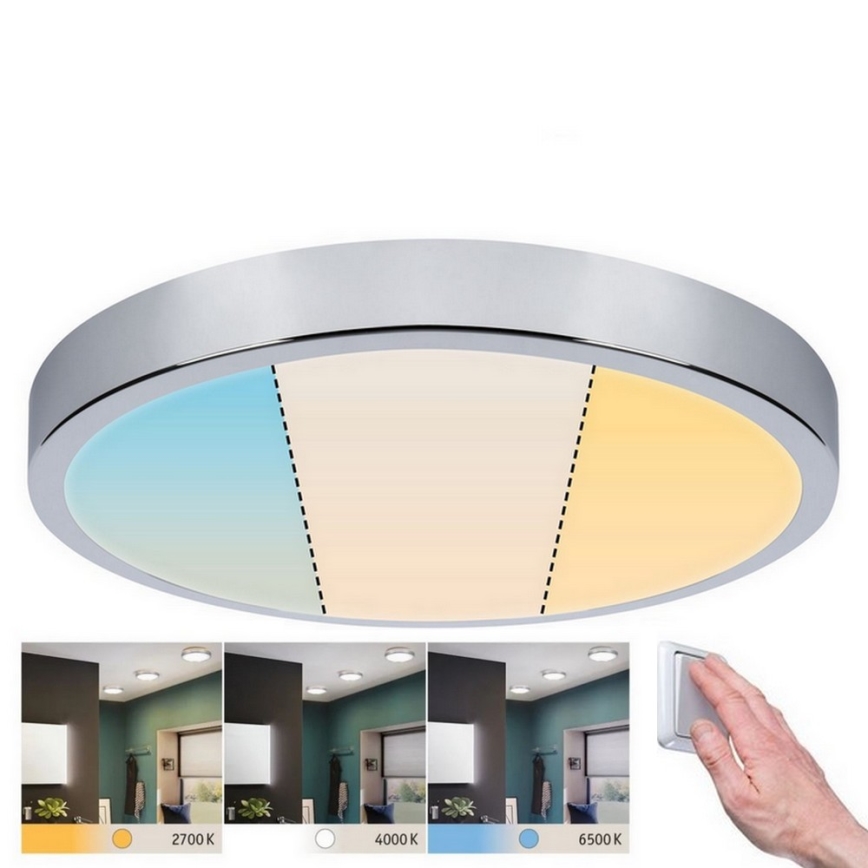 Paulmann 93023 - LED/24W IP44 Stropna svjetiljka za kupaonicu AVIAR 230V 2700/4000/6500K