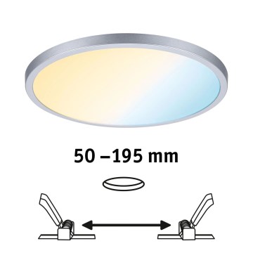 Paulmann 93046 - LED/16W IP44 Prigušiva ugradna svjetiljka za kupaonicu AREO 230V 3000-6500K promjer 23 cm matirani krom