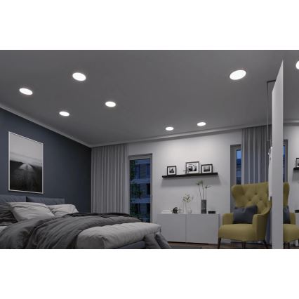 Paulmann 93046 - LED/16W IP44 Prigušiva ugradna svjetiljka za kupaonicu AREO 230V 3000-6500K promjer 23 cm matirani krom