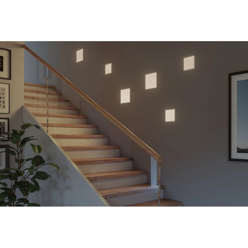 Paulmann 93059 - LED/13W IP44 s mogućnošću prigušivanja ugradno stropno svjetlo za kupaonicu AREO 230V 17,5x17,5 cm bijela