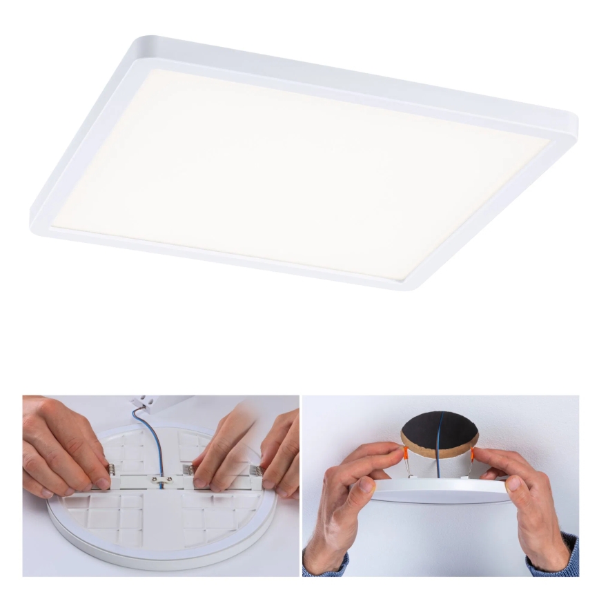 Paulmann 93060 - LED/16W IP44 prigušiva ugradna stropna svjetiljka za kupaonicu AREO 230V 23x23 cm bijela