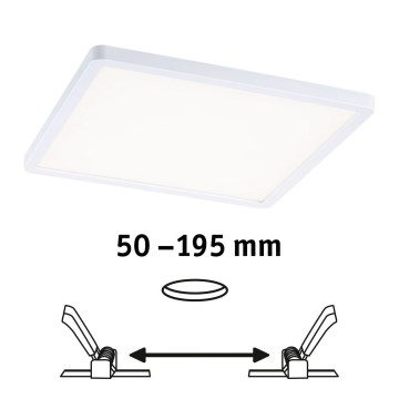 Paulmann 93060 - LED/16W IP44 prigušiva ugradna stropna svjetiljka za kupaonicu AREO 230V 23x23 cm bijela