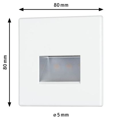 Paulmann 93093 - LED/1,2W Stubišna svjetiljka EDGE 230V