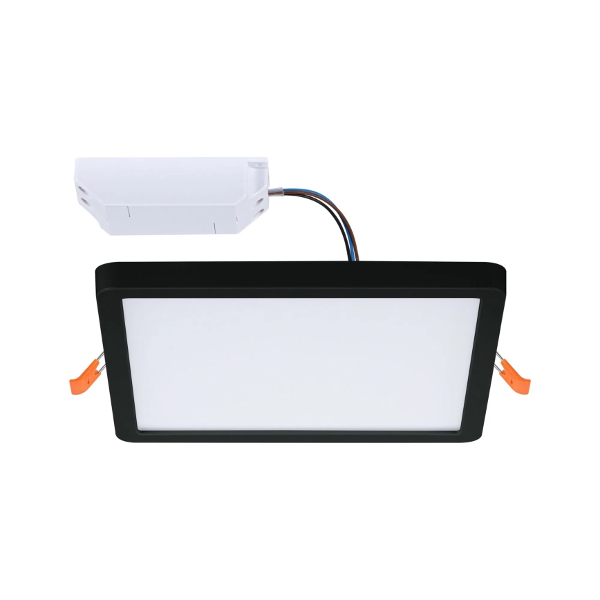 Paulmann 93101 - LED/13W IP44 Kupaonsko ugradno svjetlo AREO 230V 2000/3000/4000K 17,5x17,5 cm crna