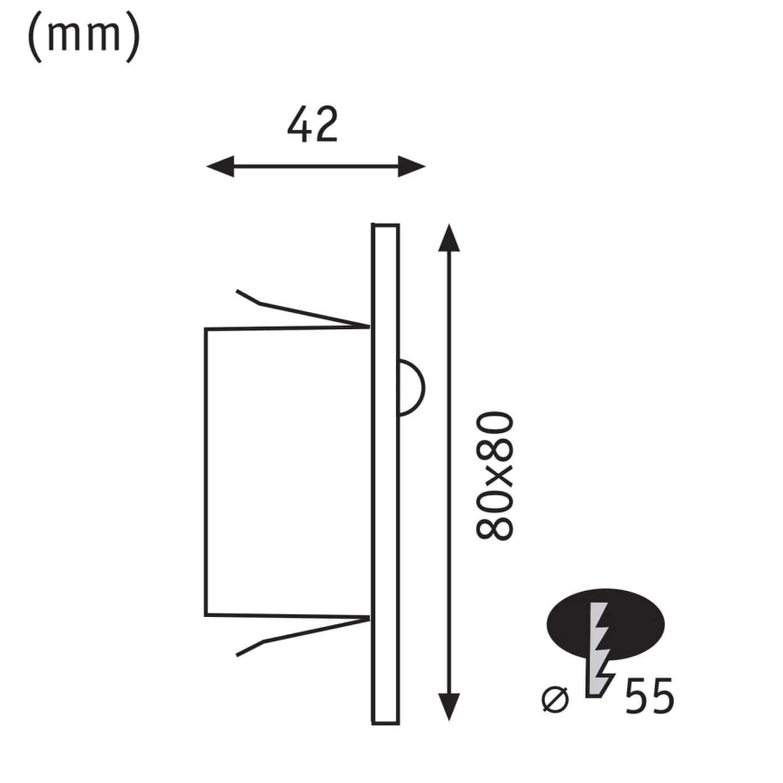 Paulmann 93134 - LED/1,2W Stepenišno svjetlo sa senzorom EDGE 230V mat krom