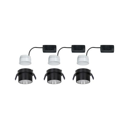 Paulmann 93383 - SET 3xLED/6W IP44 Prigušiva ugradbena svjetiljka za kupaonicu GIL 230V