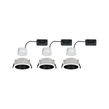 Paulmann 93402 - SET 3xLED/6W IP44 Prigušiva ugradbena svjetiljka za kupaonicu COLE 230V