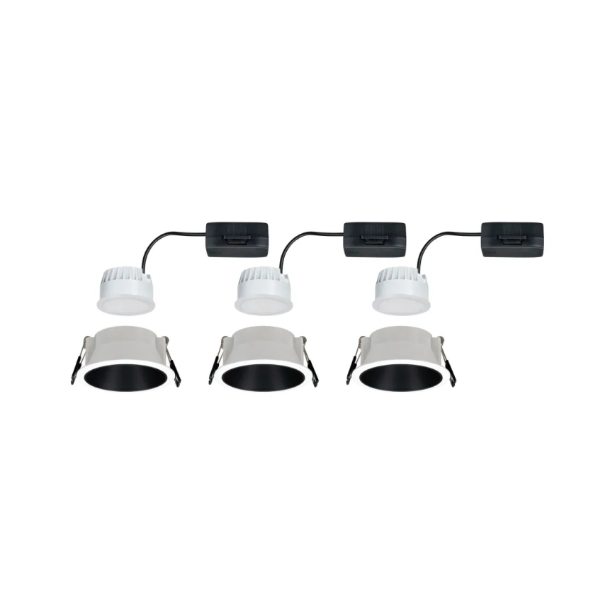 Paulmann 93402 - SET 3xLED/6W IP44 Prigušiva ugradbena svjetiljka za kupaonicu COLE 230V