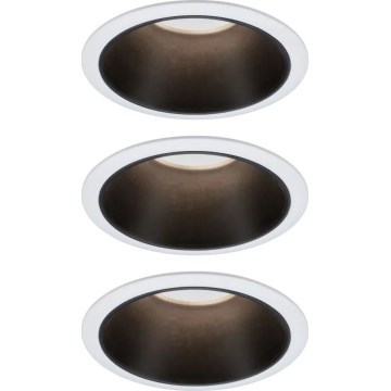 Paulmann 93402 - SET 3xLED/6W IP44 Prigušiva ugradbena svjetiljka za kupaonicu COLE 230V