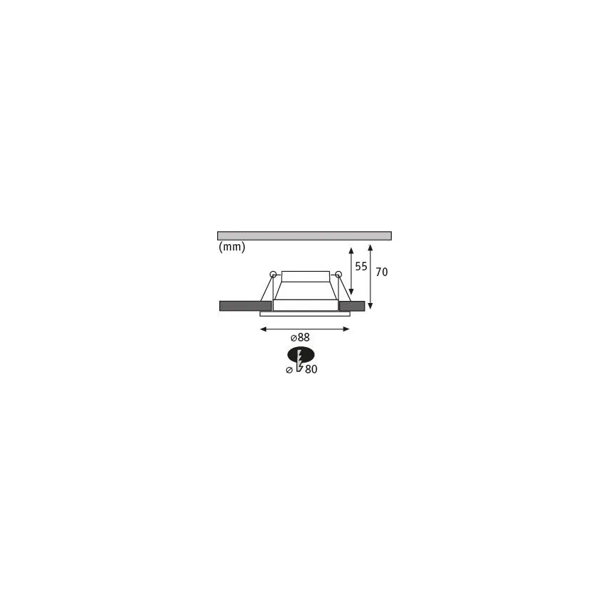 Paulmann 93402 - SET 3xLED/6W IP44 Dimmabilno kupaonsko ugradbeno svjetlo COLE 230V