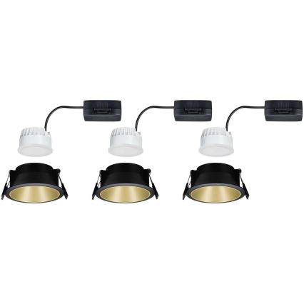 Paulmann 93404 - SET 3xLED/6,5W IP44 Prigušiva ugradbena svjetiljka za kupaonicu COLE 230V