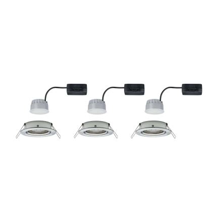 Paulmann 93483 - SET 3xLED/6,5W IP23 Prigušiva ugradbena svjetiljka za kupaonicu NOVA 230V