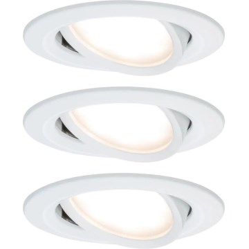 Paulmann 93485 - SET 3xLED/6W IP23 Prigušiva ugradbena svjetiljka za kupaonicu NOVA 230V