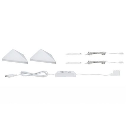 Paulmann 93584 - SET 2xLED/6,2W IP44 Rasvjeta za namještaj KITE 230V