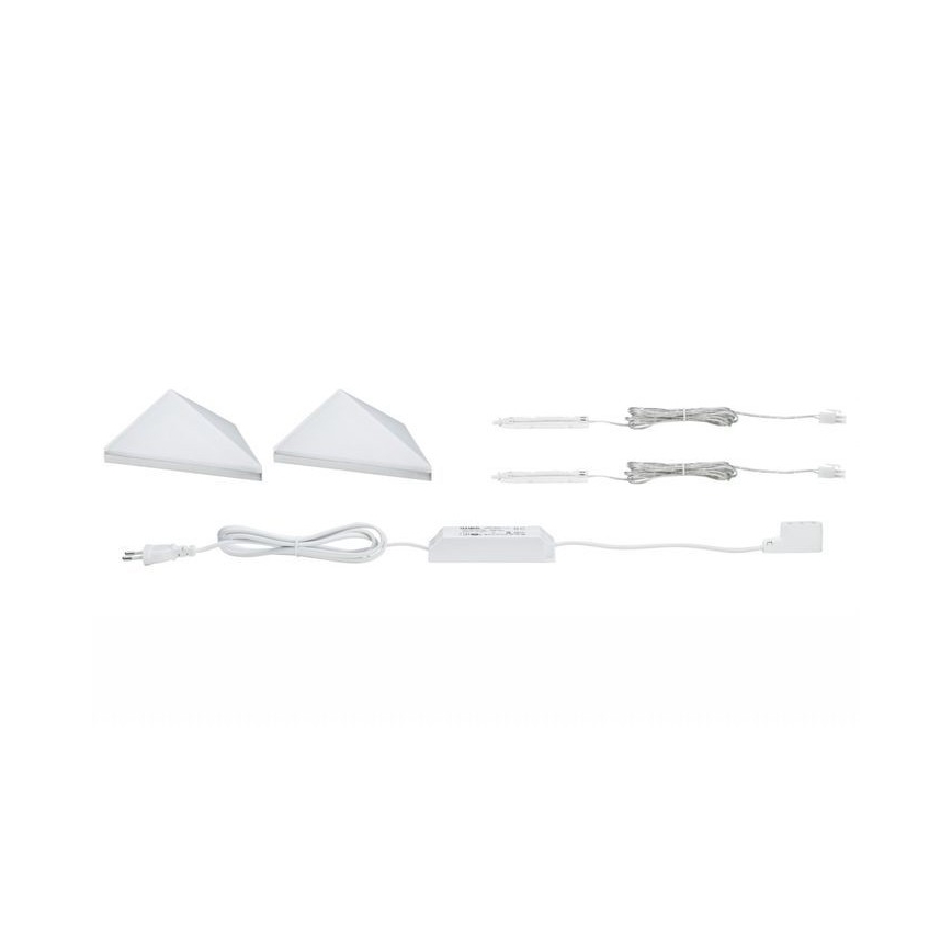 Paulmann 93584 - SET 2xLED/6,2W IP44 Rasvjeta za namještaj KITE 230V
