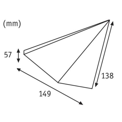 Paulmann 93584 - SET 2xLED/6,2W IP44 Rasvjeta za namještaj KITE 230V