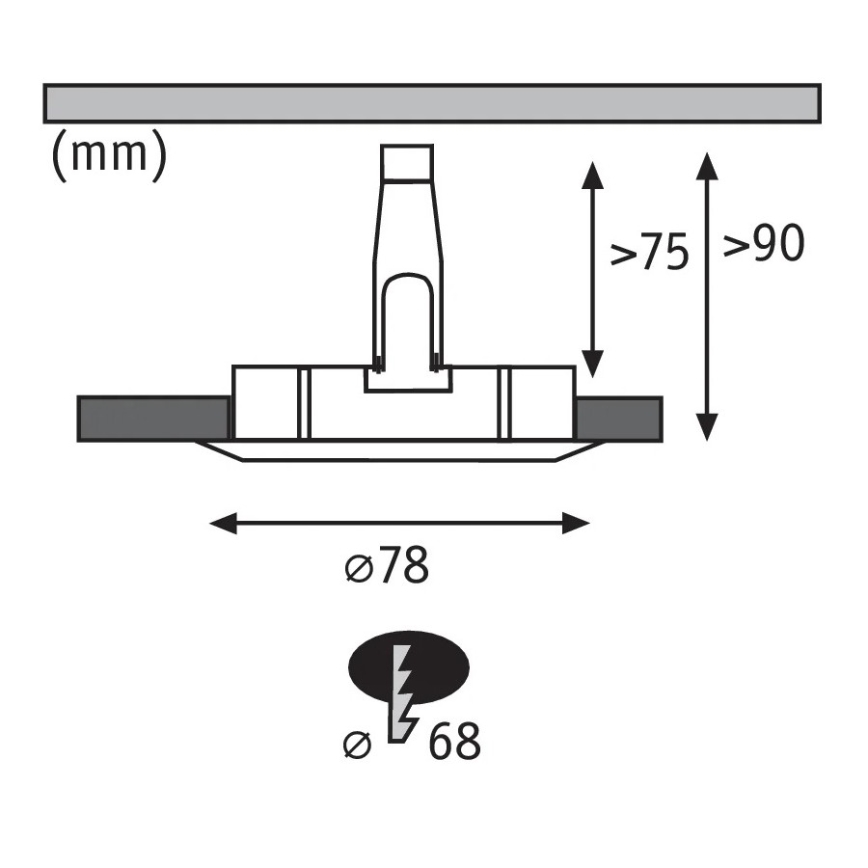 Paulmann 93599 - SET 3x LED GU10/7W IP44 Prigušiva svjetiljka za kupaonicu NOVA 230V