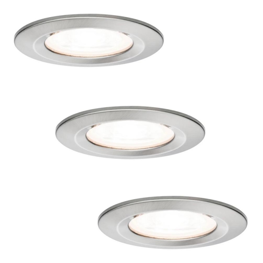 Paulmann 93599 - SET 3x LED GU10/7W IP44 Prigušiva svjetiljka za kupaonicu NOVA 230V