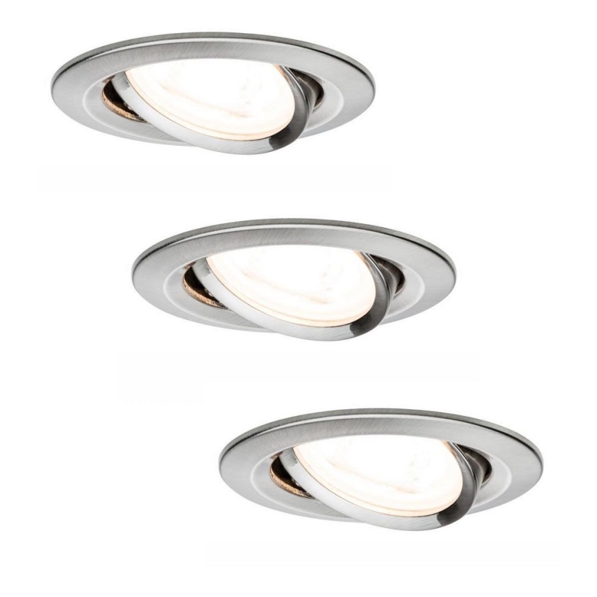 Paulmann 93607 - SET 3x LED GU10/7W IP23 Prigušiva svjetiljka za kupaonicu NOVA 230V