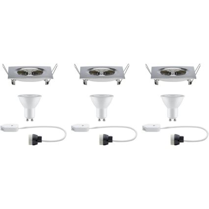 Paulmann 93615 - SADA 3x LED/7W IP44 Prigušiva ugradbena svjetiljka za kupaonicu