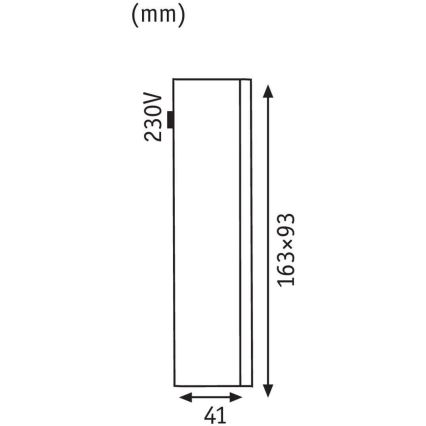 Paulmann 93809 - LED/2,4W IP44 Vanjska zidna svjetiljka SPECIAL LINE 230V