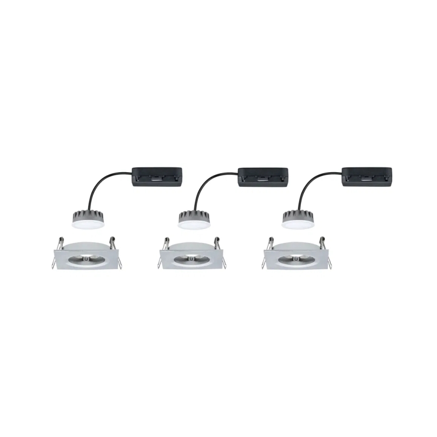 Paulmann 93895 - SET 3xLED/6W IP44 Prigušiva ugradbena svjetiljka za kupaonicu NOVA 230V