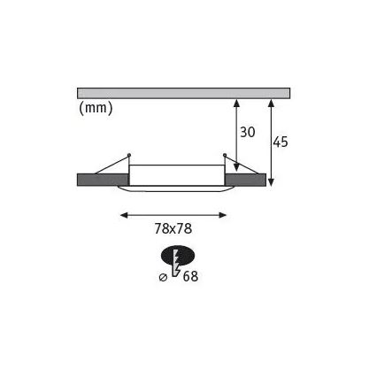 Paulmann 93895 - SET 3xLED/6W IP44 Dimmabilno stropno kupaonsko svjetlo NOVA 230V