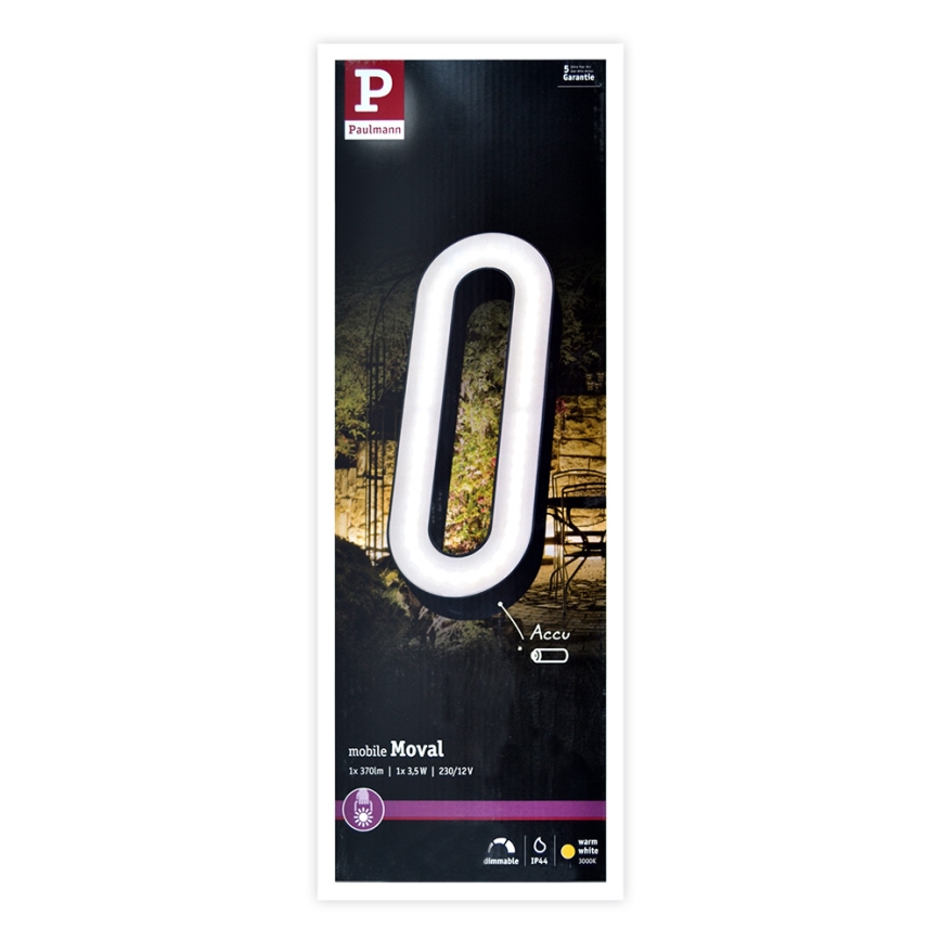 Paulmann 93933 - LED/6W IP44 Prigušiva vanjska prijenosna lampa MOVAL 230V