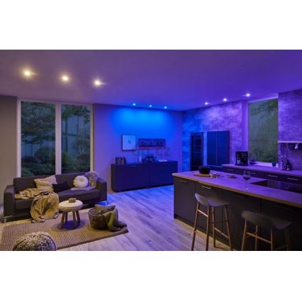 Paulmann 93940 - SET 3x LED RGBW/2W IP23 Prigušiva ugradbena svjetiljka za kupaonicu 230V