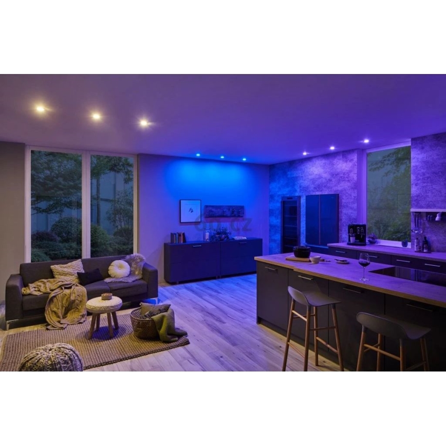 Paulmann 93940 - SET 3x LED RGBW/2W IP23 Prigušiva ugradbena svjetiljka za kupaonicu 230V