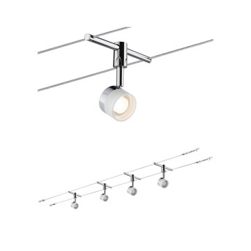 Paulmann 94080 - SET 4xLED/4,8W Ugradbena svjetiljka za kabelski sustav STAGE 230V sjajni krom