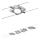 Paulmann 94107 - Komplet 4xLED/4,3W kabelski sustav MAC 230V matirani krom