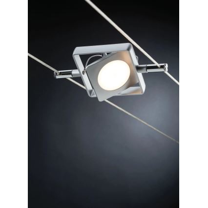 Paulmann 94107 - Komplet 4xLED/4,3W kabelski sustav MAC 230V matirani krom