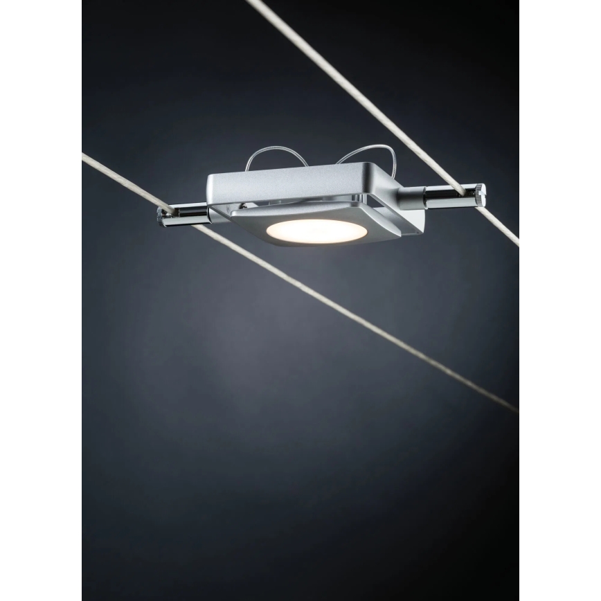 Paulmann 94107 - Komplet 4xLED/4,3W kabelski sustav MAC 230V matirani krom