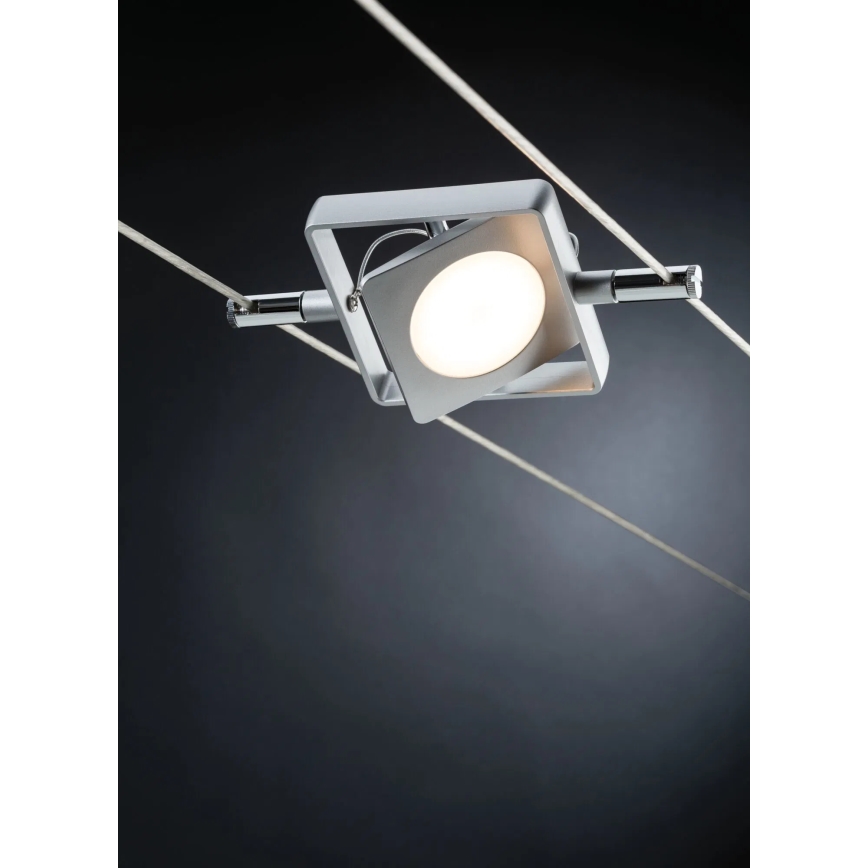 Paulmann 94107 - SET 4xLED/4,3W spot svjetiljka za kabelski sustav MAC 230V matirani krom
