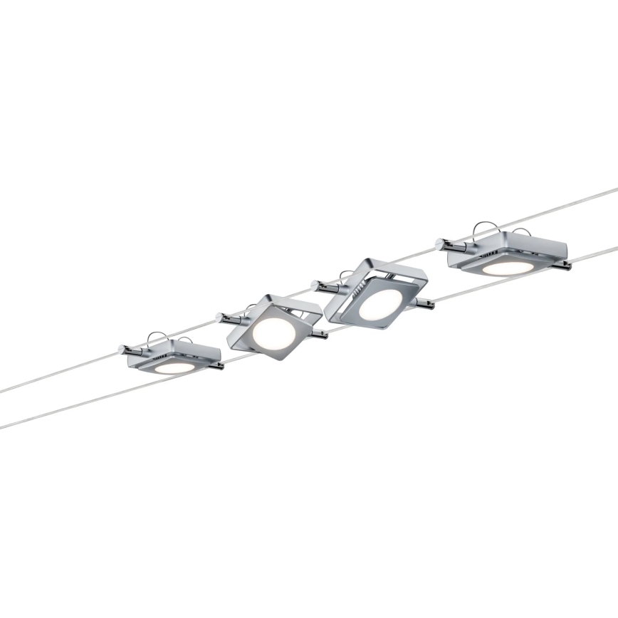 Paulmann 94107 - SET 4xLED/4,3W spot svjetiljka za kabelski sustav MAC 230V matirani krom
