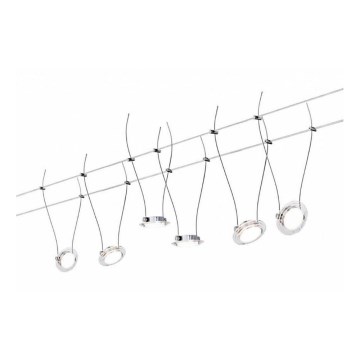 Paulmann 94117 - SET 6xLED/4W Luster na sajli TWIST COIN 230V