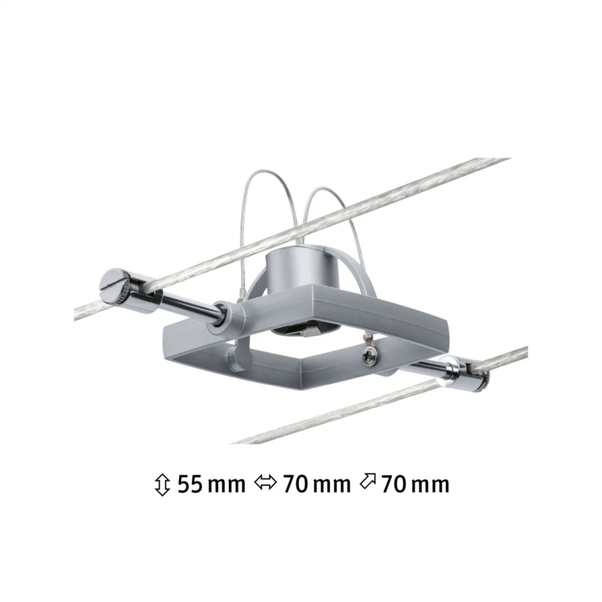 Paulmann 94132 - 1xGU5,3/10W Reflektor za kabelski sustav MAC 12V mat krom