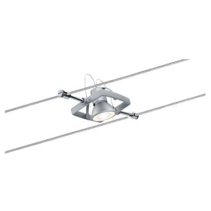 Paulmann 94133 - Komplet 5xGU5,3/10W: kabelski sustav MAC 230V, matni krom
