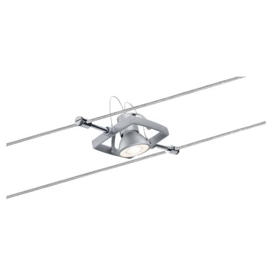 Paulmann 94133 - Komplet 5xGU5,3/10W: kabelski sustav MAC 230V, matni krom