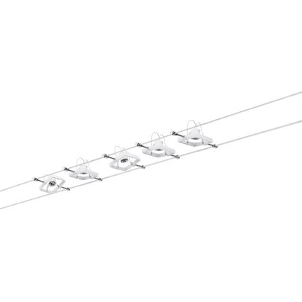 Paulmann 94134 - SET 5xGU5,3/10W Kompletan kabelski sustav MAC 230V bijela