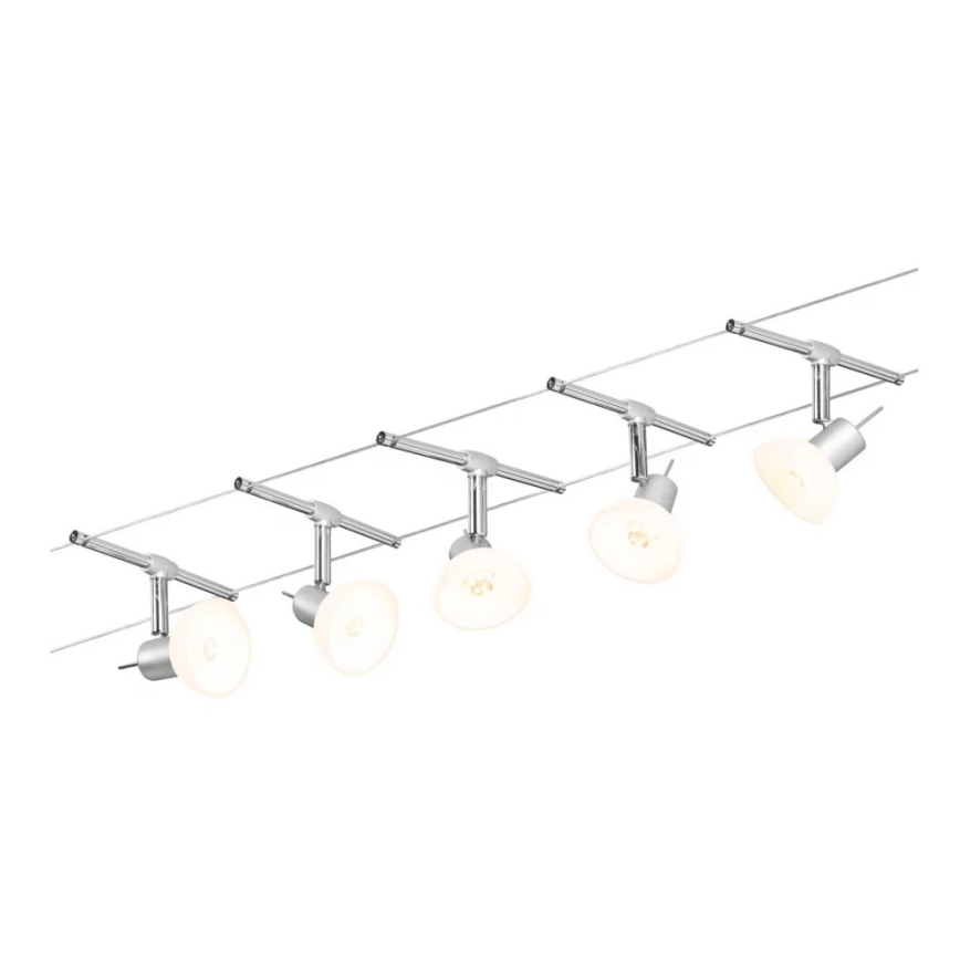 Paulmann 94136 - SET 5xGU5,3/10W Kompletan sajlni sustav SHEELA 230V sjajni krom