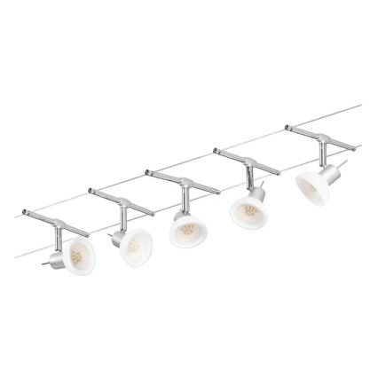 Paulmann 94136 - SET 5xGU5,3/10W Kompletan sajlni sustav SHEELA 230V sjajni krom