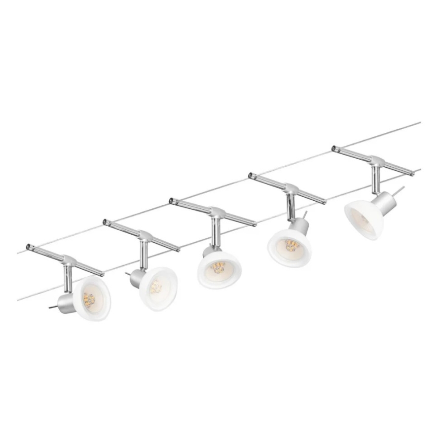Paulmann 94136 - SET 5xGU5,3/10W Kompletan sajlni sustav SHEELA 230V sjajni krom