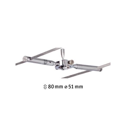 Paulmann 94147 - 1xGU5,3/10W Reflektor za kabelski sustav TOGO 12V mat krom