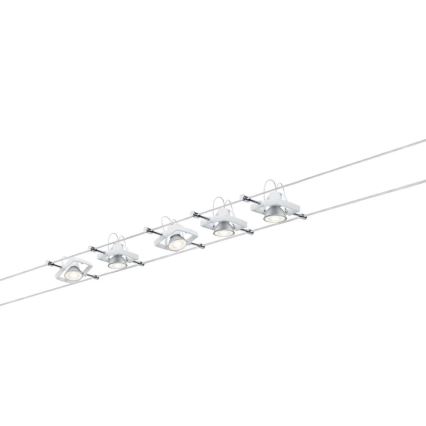 Paulmann 94149 - SET 5xGU5,3/10W Reflektorska svjetiljka za sustav sajli TECH 230V bijela