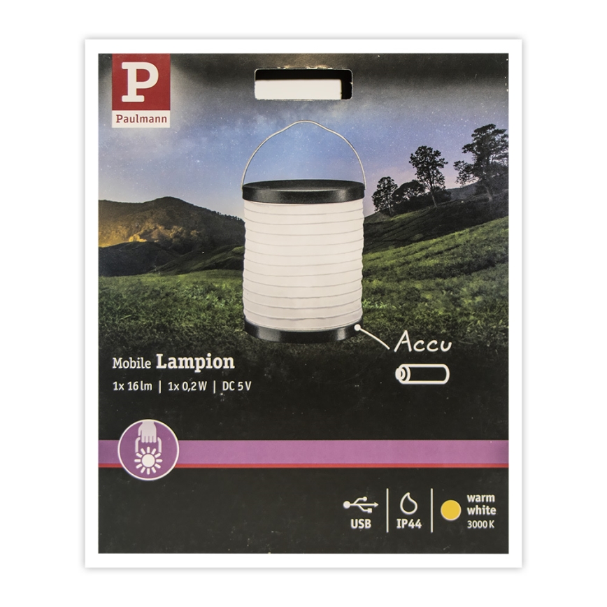 Paulmann 94169 - LED/0,2W IP44 Vanjska dekorativna svjetiljka MOBILE 3,7V 900 mAh